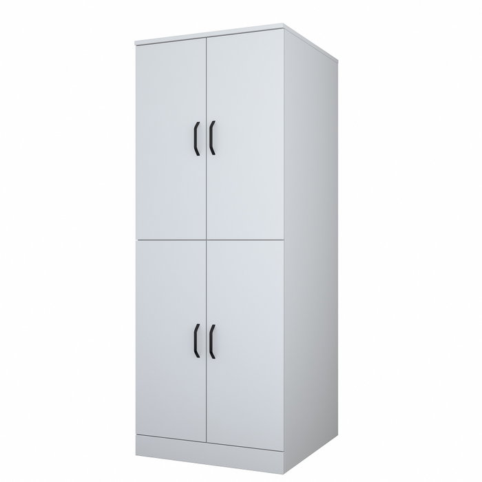 Hanah Home KD109 - 3198 Armario para Lavadora Blanco 70x181.8x72.5 cm Aglomerado Melamina Montaje Pared Organización Lavadero